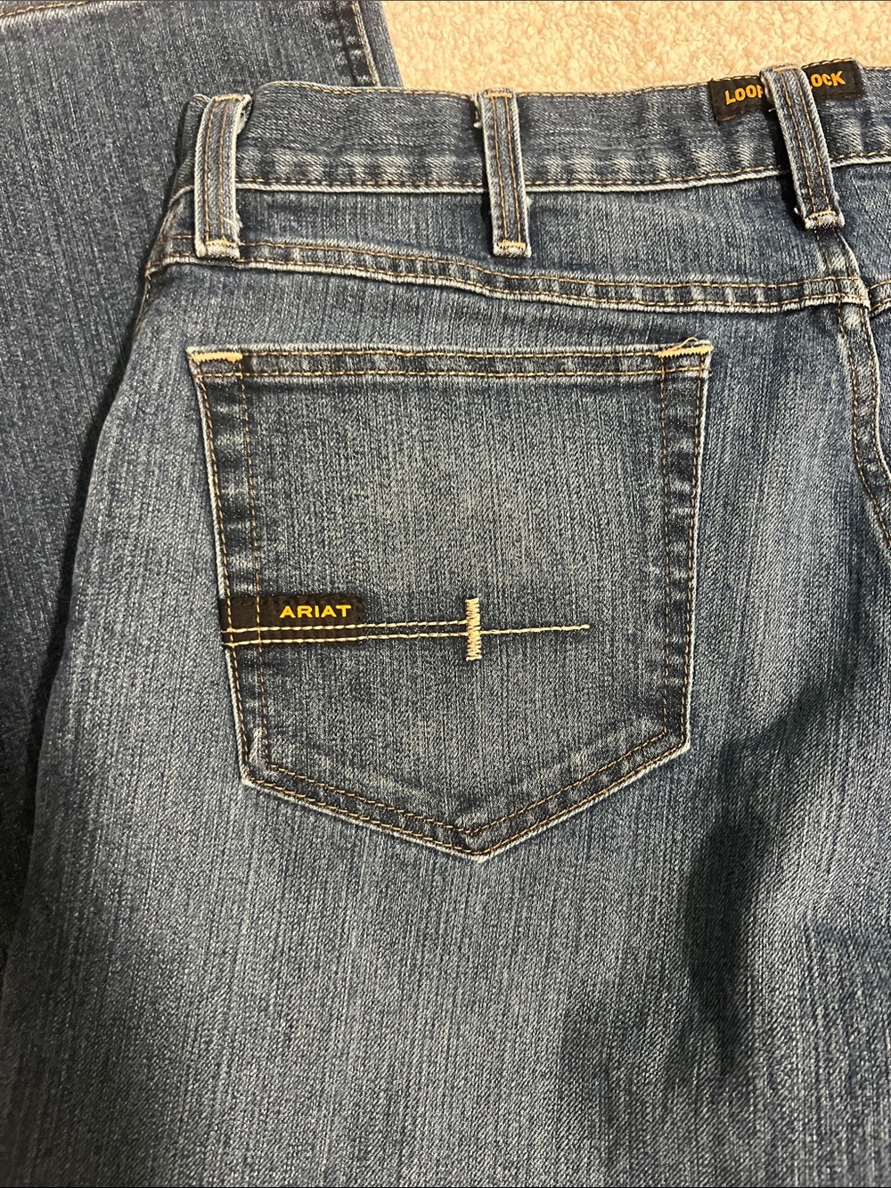 Ariat Dark Blue Bootcut Men’s Jeans - Picture 6 of 7